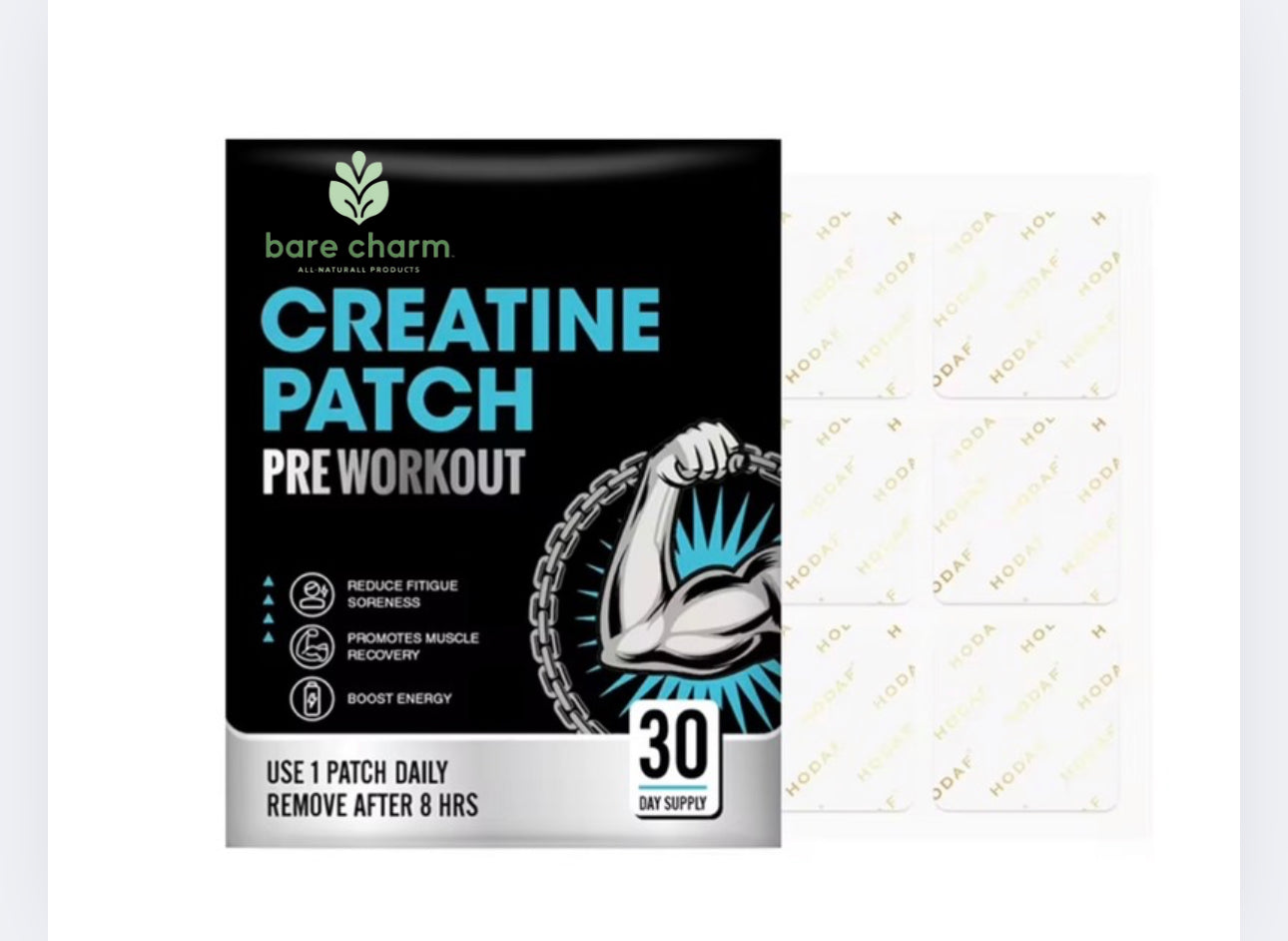Bare Charm Creatine & Pre-workout Patches